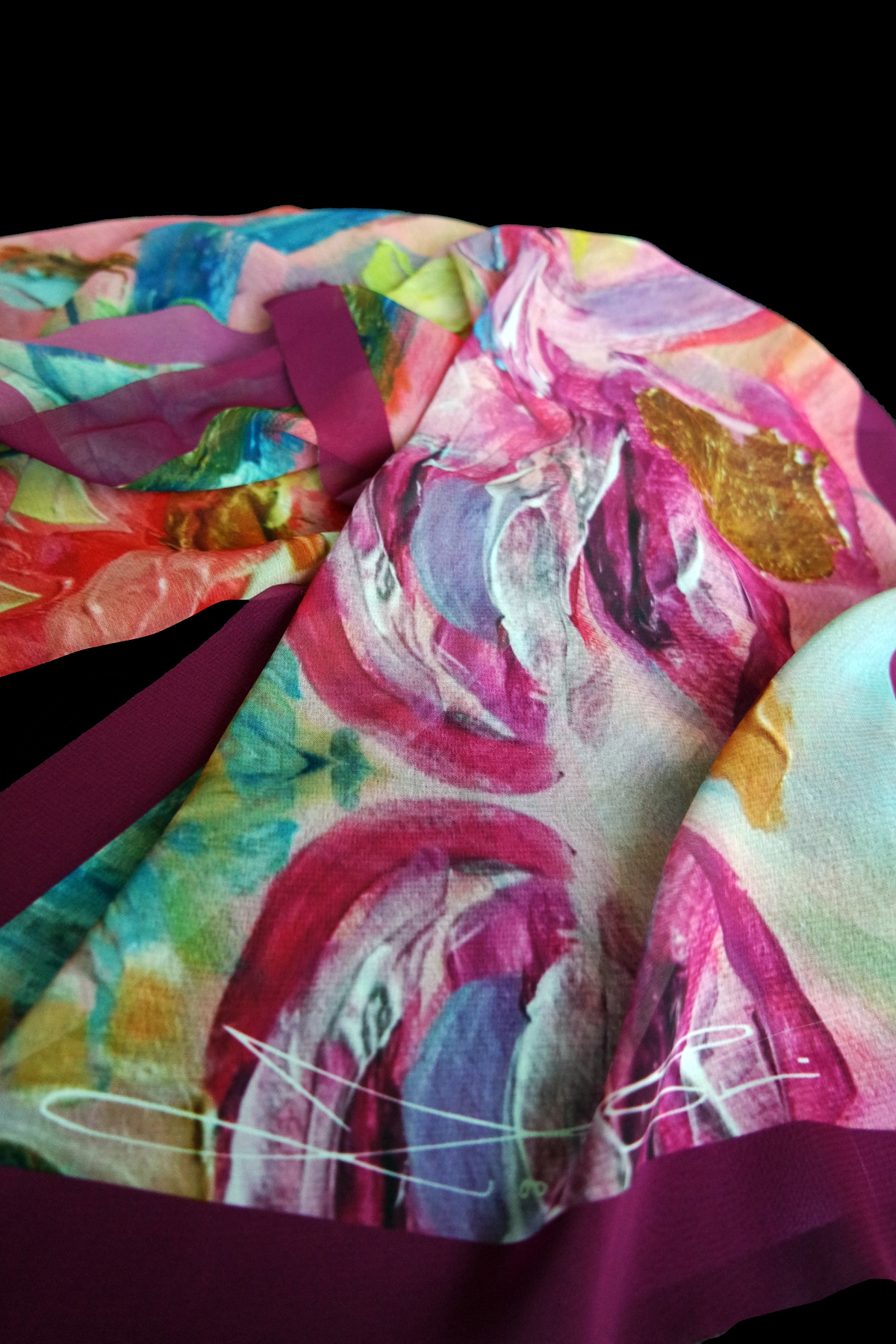 The World is my Canvas - Flowers in Heaven (Pink Border) (Heat cut)