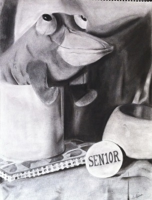 Montana Jade - Still Life willow and Vine charcoal