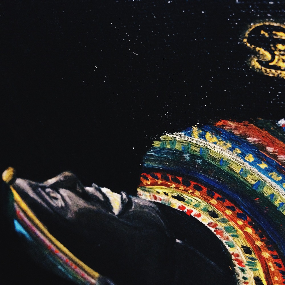 michelleflorida - African Tribes A portrait of a African lady, seeing a light that covers her face beautifully Clay, finished with acrylic paint. 2015.
