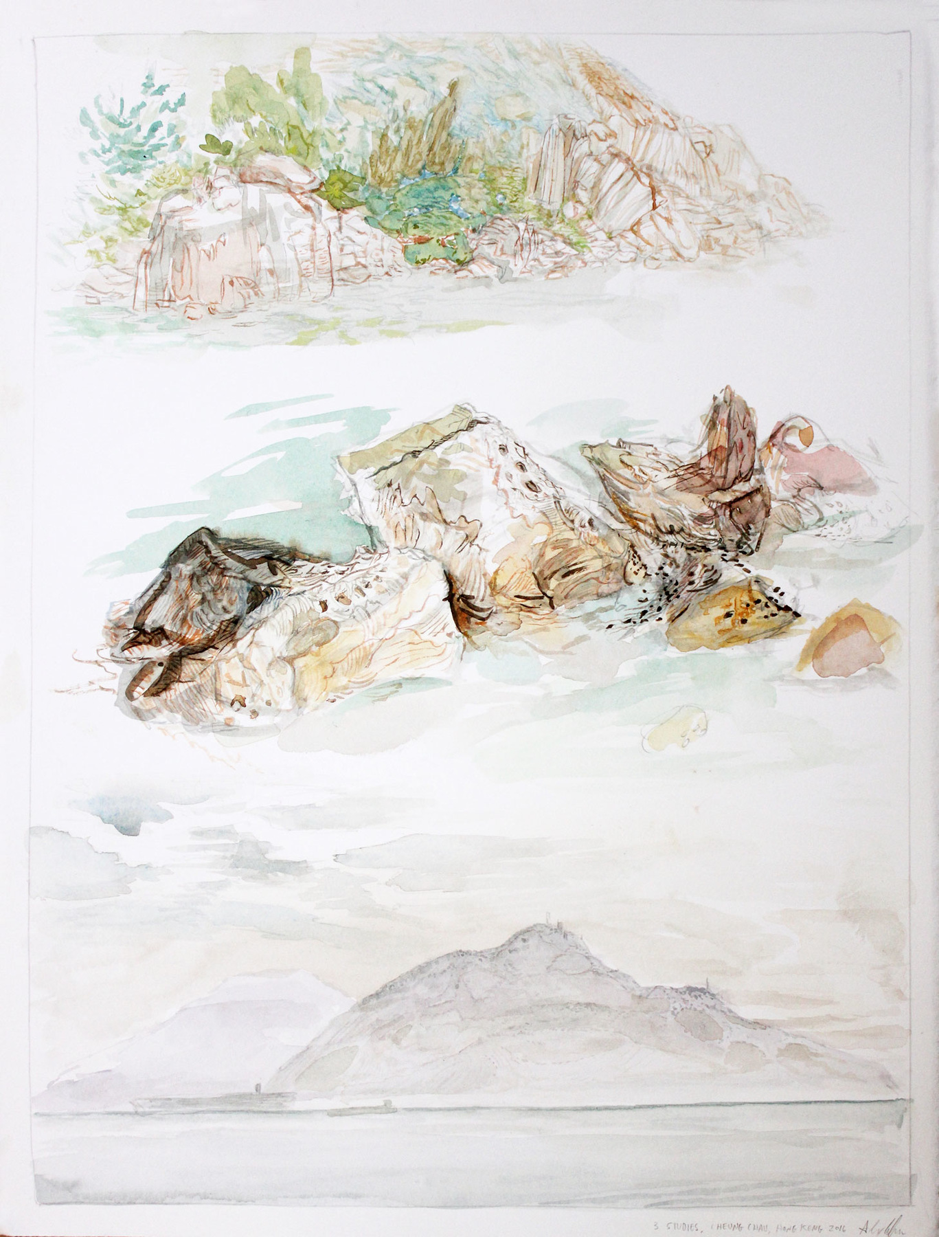 Alex Confer - Cheung Chau, 3 Studies, 2017