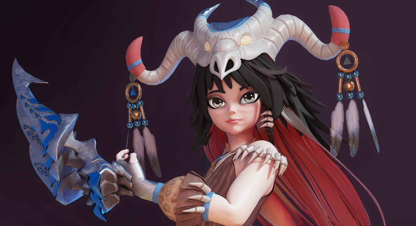 GameYan Studio - Nia – Beautiful 3D Character Animation Model By GameYan Animation Production Companies