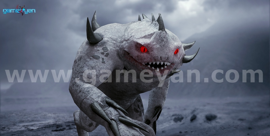 GameYan Studio - 3D Monster character Modeling design poster by Game Development Companies